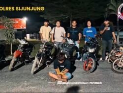Operasi Jaran Lansek Manih, Satreskrim Polres Sijunjung Amankan Terduga Curanmor dan 7 Sepeda Motor